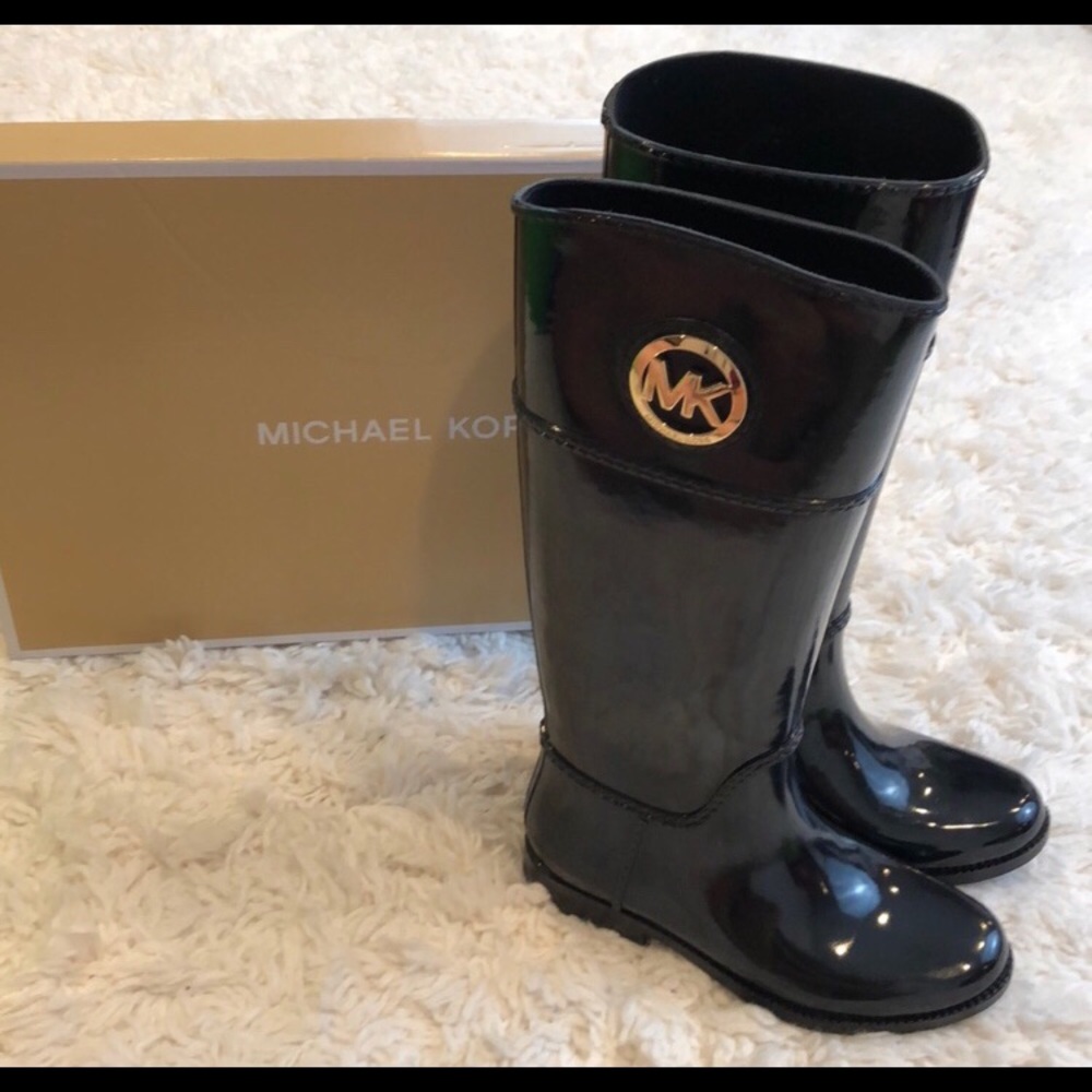 *SALE* Michael Kors Rain Boots Sz7 NIB - Picture 2 of 8